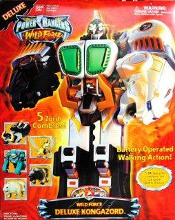 Power Rangers Wild Force Deluxe Kongazord Electronic Action Figure Toys & Games