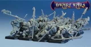 Dwarf Wars Miniatures Orc Spear Regiment Command (4) Toys & Games