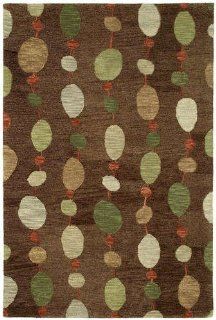Brown Contemporary Geometric rug by Kaleen in 2'x3'   Area Rug Accessories
