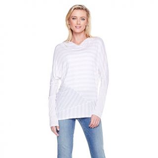 DKNY Jeans Striped Pullover Hoodie