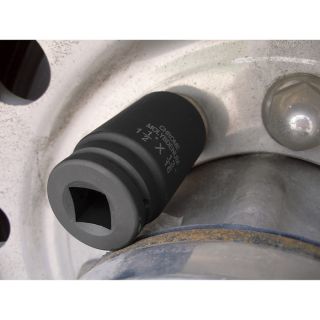 Grip Budd Wheel Impact Socket — 3/4in. Drive, 1 1/2in. x 13/16in., Model# 73650  Axle Nuts   Sockets