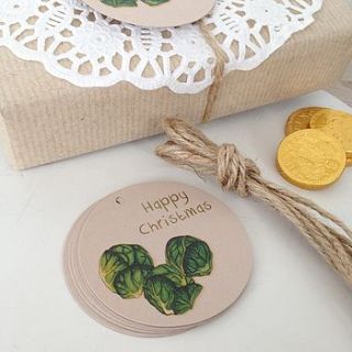 'cheeky little sprout' christmas gift tags by cherry pie lane