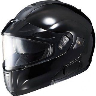 HJC Solid Men's IS MAX BTSN Bluetooth Snow Racing Snowmobile Helmet   Black / Large Automotive