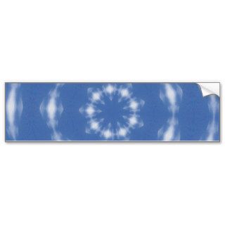 denim blue retro tie dye pattern bumper stickers