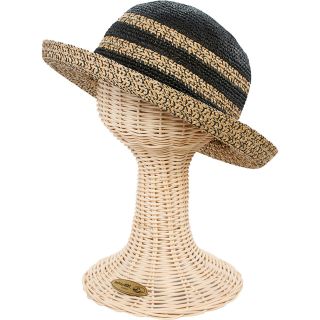 San Diego Hat Ultra Braid Striped Kettle Brim Hat
