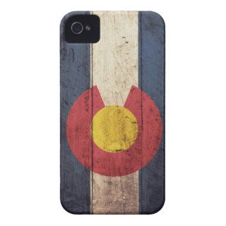 Old Wooden Colorado Flag Case Mate iPhone 4 Case