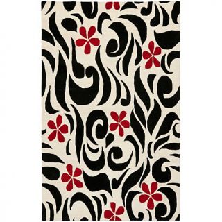 Safavieh Soho Ivory Black Rug with Red Accent