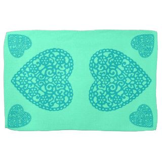 Lacy Hearts Kitchen Towels