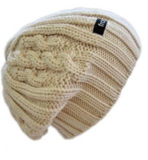 Frost Hats Oversized Beret Chunky Knit Beanie M2013 359 Beige
