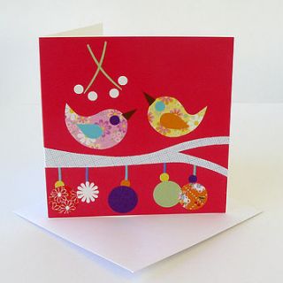 christmas kiss greetings card by lov li