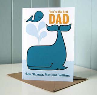 personalised father’s day card by mrs booth