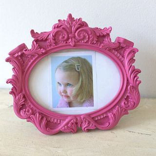 pink oval frame by little ella james