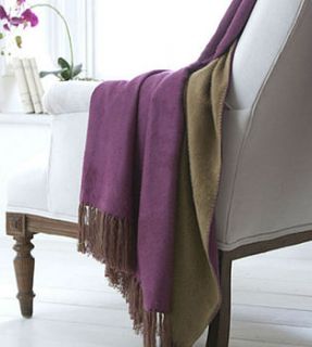 two colour bamboo throw by the comfi cottage