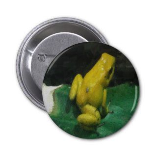Golden Poison Dart Frog/Phyllobates terribilis Buttons