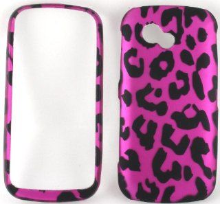 Pink Leopard Hard Snap On Case Cover Faceplate Protector for LG Neon 2 II GW370 + Free Texi Gift Box Cell Phones & Accessories