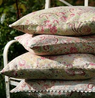 vintage paisley cushions by sarah hardaker