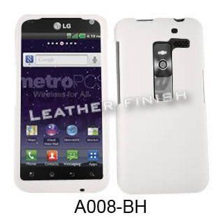 ACCESSORY HARD RUBBERIZED CASE COVER FOR LG ESTEEM MS910 WHITE Cell Phones & Accessories