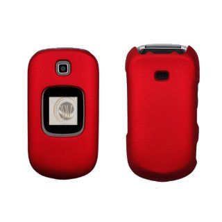 Samsung Gusto 2 U365 Protex Red Rubber Feel Cell Phones & Accessories
