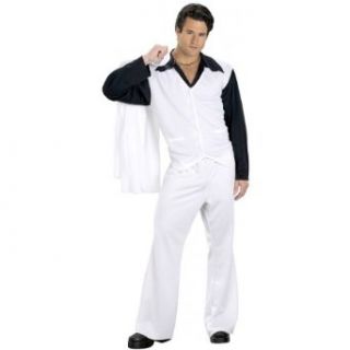 Saturday Night Fever Costume   Standard   Chest Size 33 45 Adult Sized Costumes Clothing