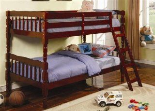 Seattle Twin/Twin Bunk Bed in Cherry Home & Kitchen