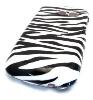 Samsung R375c Straight Talk White Zebra Gloss Design HARD CASE SKIN COVER PROTECTOR Cell Phones & Accessories