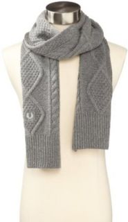 Fred Perry Men's Cable Scarf, Vintage Marl Grey, One Size at  Mens Clothing store