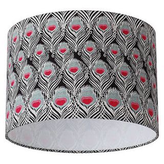 liberty caesar peacock fabric lampshade by quirk
