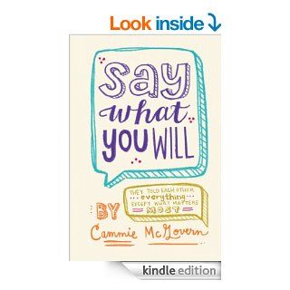 Say What You Will eBook Cammie McGovern Kindle Store