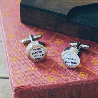 spanish dictionary definition cufflinks by milly's cottage