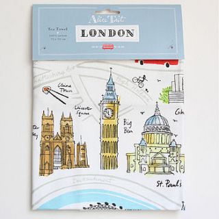 'map of london' tea towel by the alice tait shop
