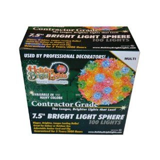 HOLIDAY BRIGHT LIGHTS SLS 100 MU 7.5 Inch Multi Light D Sphere   Wall Porch Lights  