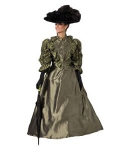 Women's Olive Victorian Era Annie Dress Theater Costume S Clothing
