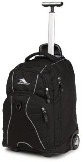 High Sierra Freewheel Wheeled Book Bag Backpack, Black Sports & Outdoors