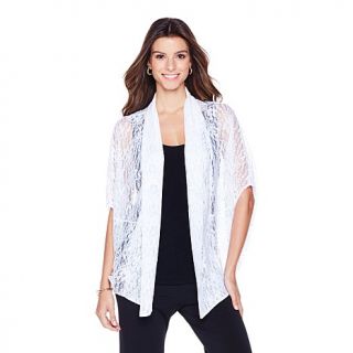 Slinky® Brand Floral Lace Cocoon Jacket