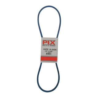 PIX Blue Kevlar V-Belt with Kevlar Cord —  44in. x 1/2in, Model# A42K/4L440K  Belts   Pulleys