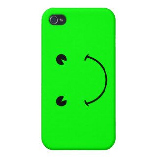 Lime Green Smile Cover For iPhone 4
