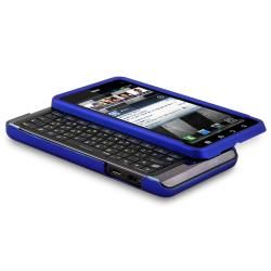 Blue Snap on Rubber Coated Case for Motorola Droid 3 XT862 Eforcity Cases & Holders