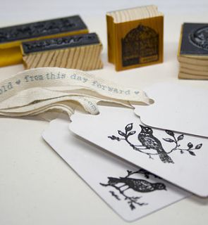 love birds rubber stamp set by wedding in a teacup