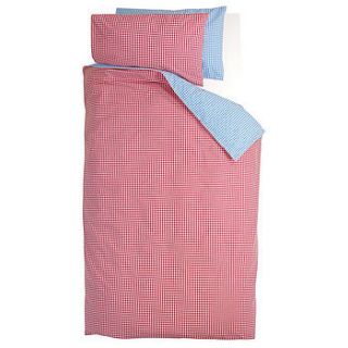 gingham bed linen set by tessuti