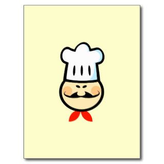 Chef Chefs Cook Cooking Food Cartoon Funny Post Cards