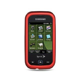 Red Hard Cover Case for Samsung Trender SPH M380 Cell Phones & Accessories
