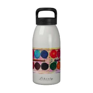 Fine Art Paint Color Box & Funny Artist Brush Water Bottles