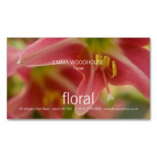 Floral   Belladonna Lily Business Card