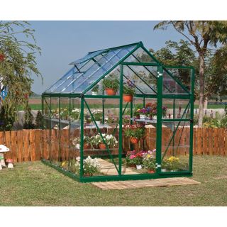 Palram Harmony Greenhouse — 6ft.W x ft.L x 6ft.6 1/2in.H, Green, Model# HG5308G  Green Houses