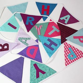 personalised party bunting by helen steel