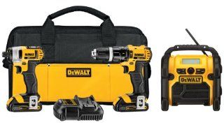 DEWALT DCK385C2 20V MAX Lithium 3 Tool Combo Kit with Hammer Drill and Impact Driver    