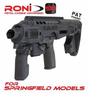 Roni SP1 CAA Tactical Rail System & Stock for Springfield XD Available in Black ODGreen TAN (Black) + Free hard case for your handgun.  Sports & Outdoors
