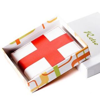 england flag bi fold leather wallet by adventure avenue