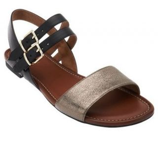 Clarks Artisan Indira Rue Leather Adjustable Sandals —
