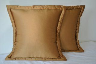 Sherry Kline China Art Red Shuntung Gold Luxury European Pillows (Set of 2)   Throw Pillows